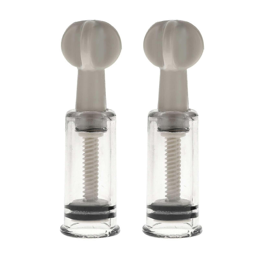 (S, One Size) 2Pcs Vacuum Cupping Therapy Set Natural Nipple Enlargement & Enhancer - Firmer, Perkier, Larger Nipples 5062994740152