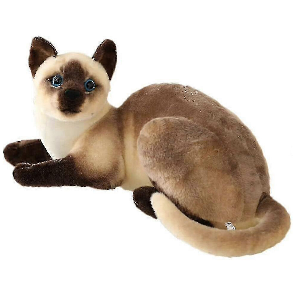 (26Cm, B) Siamese Cat Stuffed Animal, Shorthair Cat Realistic Plush Cat Stuffed Toys 5062994762413