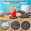 6Pcs Round Drink Coasters, 4Inch Rock Stone Coasters Bulk 6
