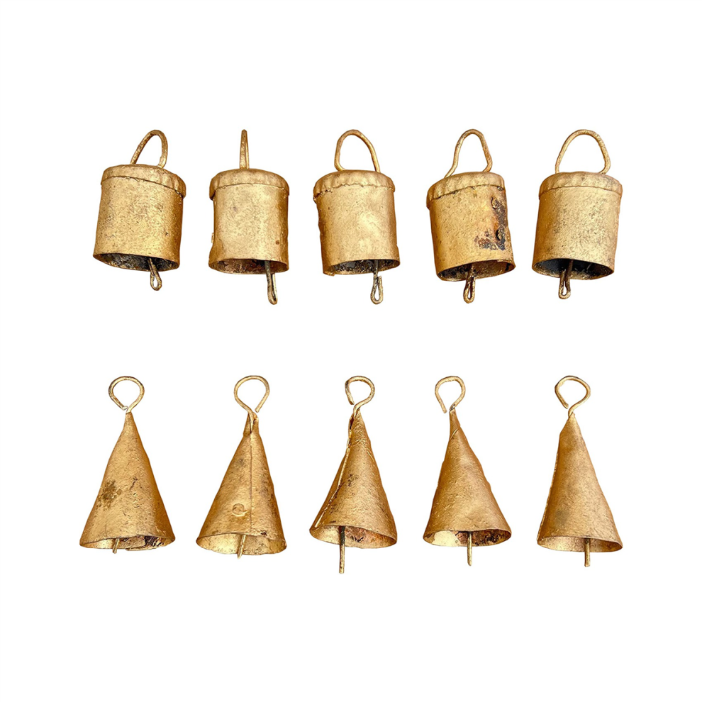 Vintage Hanging Bells Christmas Decorations for Home Decor, A