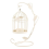 Candle Holder Hollow Out Bird Cage Hanging Candlestick Lantern, B 3