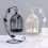 Candle Holder Hollow Out Bird Cage Hanging Candlestick Lantern, B 8