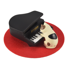 Simpatiche Figurine di Gatti Pianoforte - Statua Piccoli per Decorare la Scrivania nel Camera da Letto o Giardino Piccola Scultura Adorabili