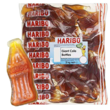 Haribo Giant Cola Bottles 3kg (Pack of 1)