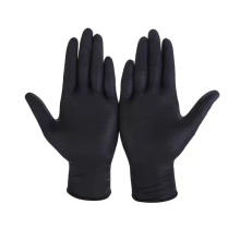 200Er-Pack Schwarze Einweg-Nitrilhandschuhe für die Hausarbeit, PVC-Latexfreie Antistatische öLbestäNdige Arbeitshandschuhe