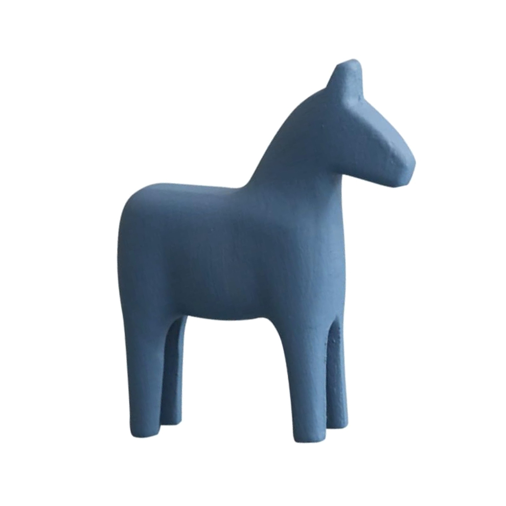 Cheval en Bois Ornement RéTro DéCor à Animaux pour Bureau Figure Mini Bascule Abstrait Unique