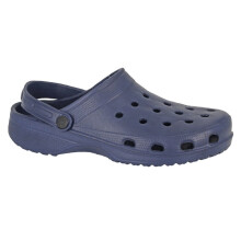 (EU Size 41, Navy Blue) DEK M967 Men's Classic Lightweight Holiday Beach Pool Perforated Swing Bar Clogs Sandals