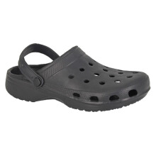 (EU Size 43, Black) DEK M967 Men's Classic Lightweight Holiday Beach Pool Perforated Swing Bar Clogs Sandals
