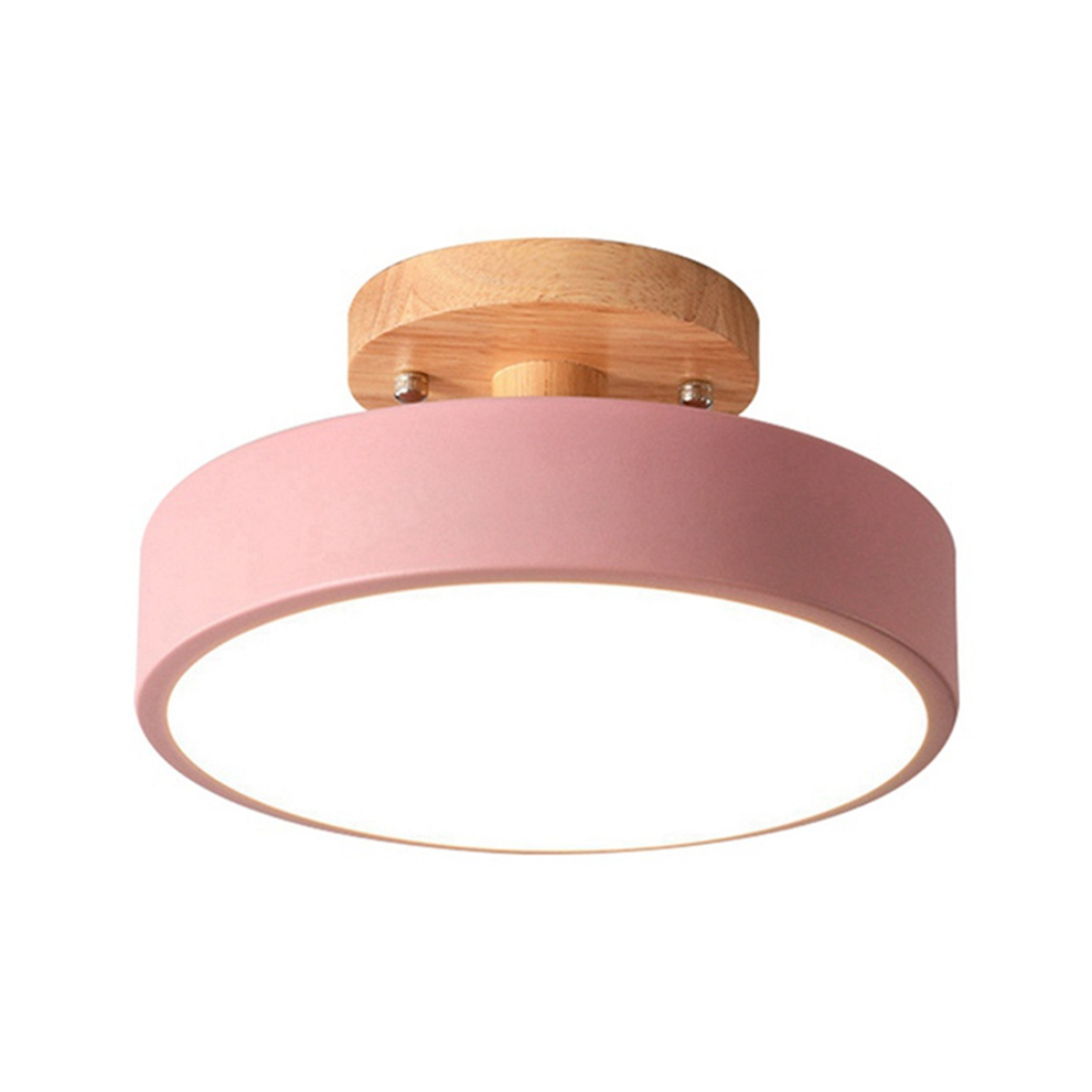 Plafonniers Moderne LED Nordic Bois Luminaire IntéRieur Cuisine Salon Chambre Salle de Rose