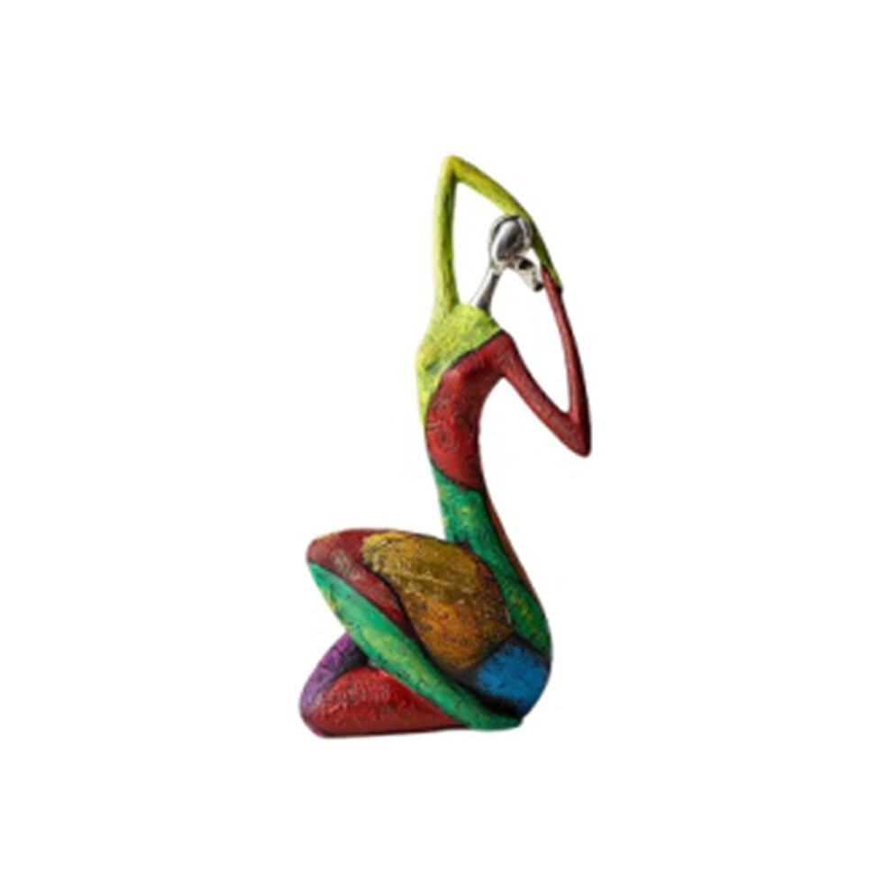 Style Nordique Abstrait Décoration de Figure Sculpture Salon Art Moderne Figurine Bureau Cadeaux Noël A