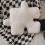 Plush Puzzle Pillow Irregular Shape Fun White 6