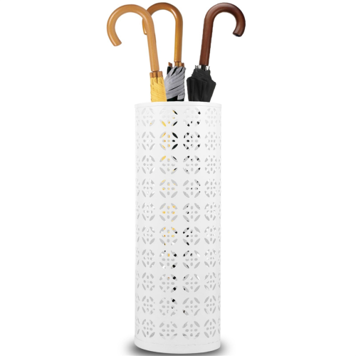 Freestanding Umbrella Stand, Entryway White 2