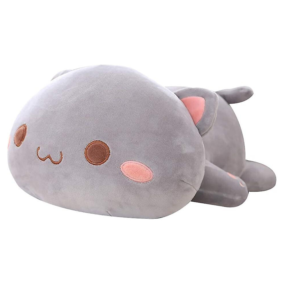 Konhill (As Show, One Size) Kawaii Lying Cat Plush Toys Stuffed Cute Cat Doll Lovely Animal Pillow Soft Cartoon Toys For Children Girls