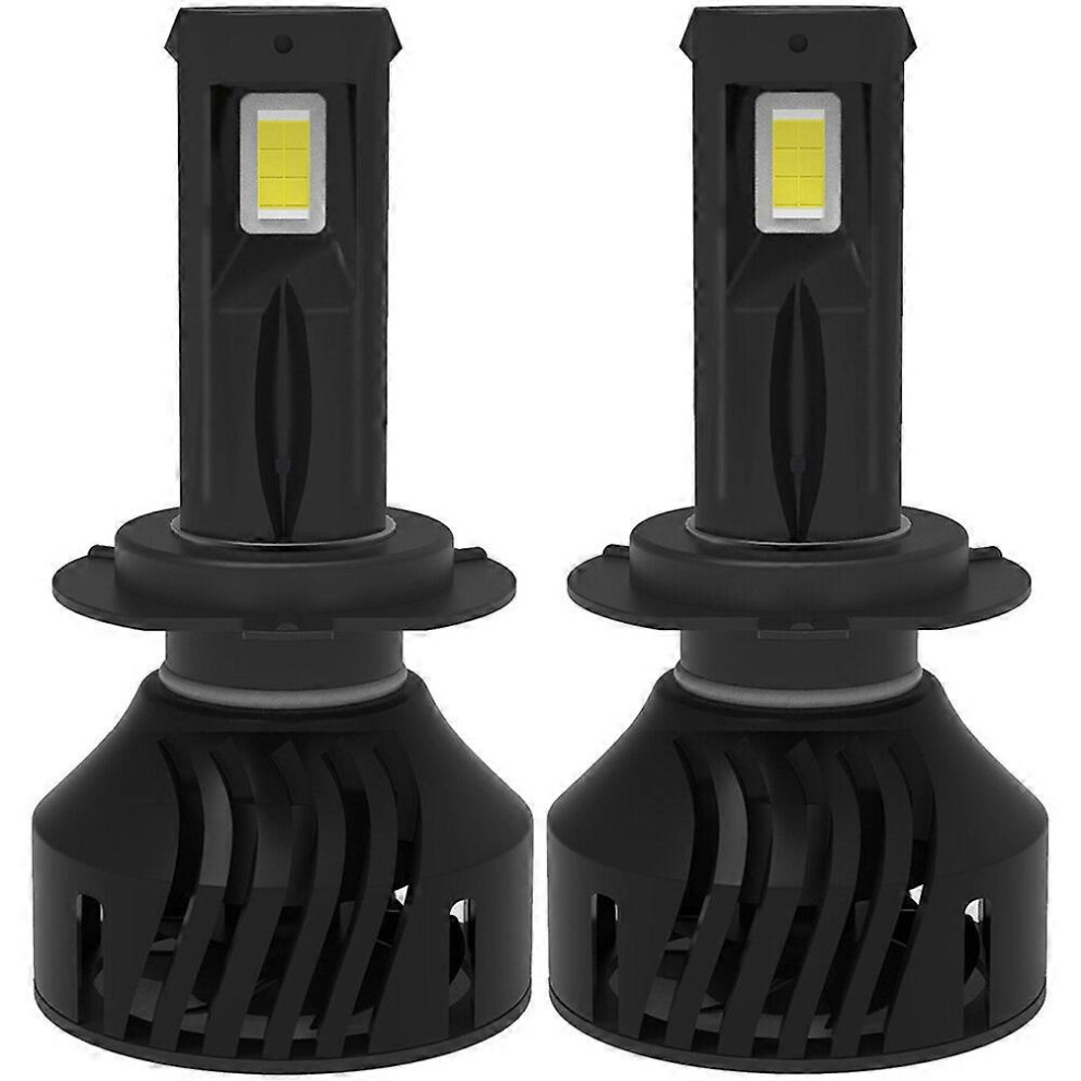 Kricely (As Show, One Size) 2Pcs Led Car Headlight H7 Headlight Bulb Replacement Driving Light Automotive Part
