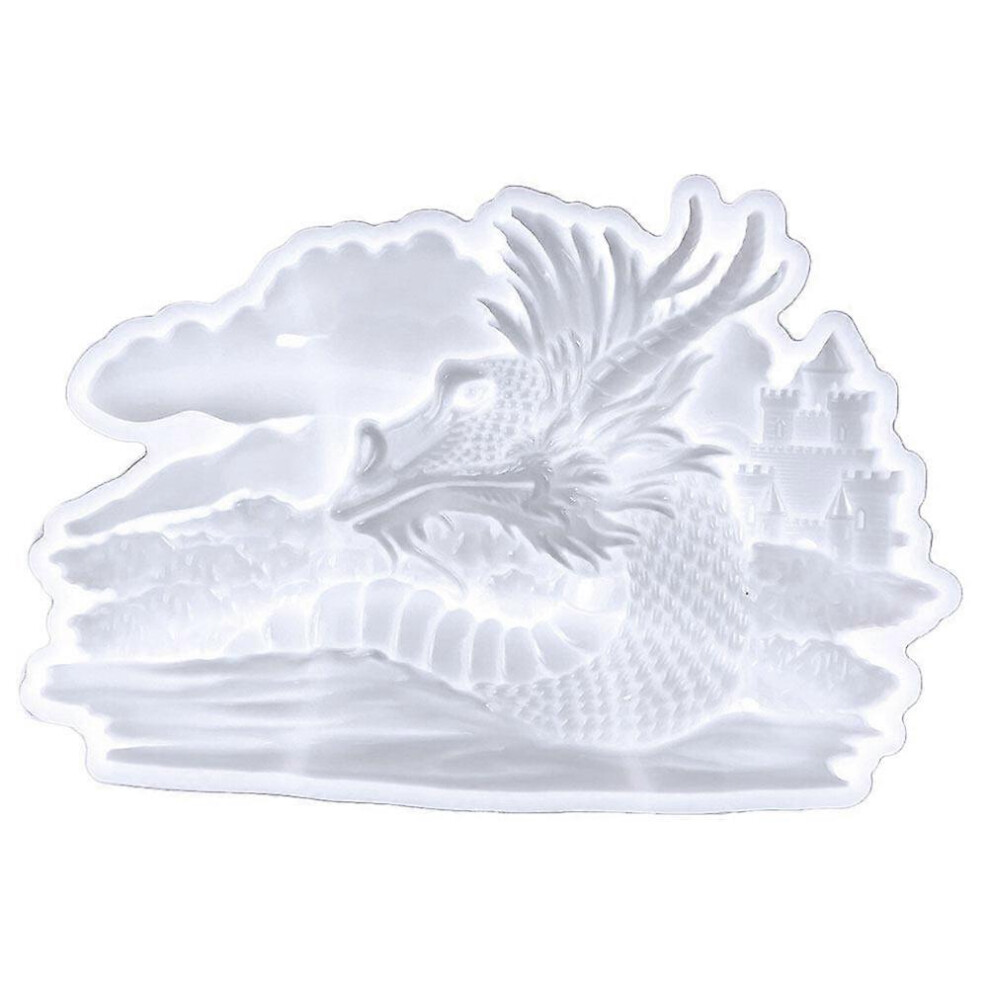 Kricely (As Show, One Size) Silicone Dragon Head Mold Casting Mold Silicone Epoxy Silicone Mold Dragon Head Modeling Mold