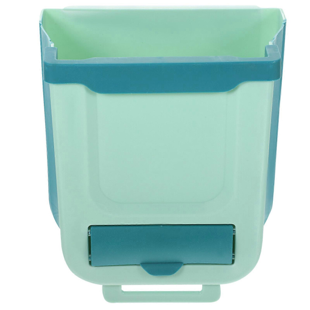 Kricely (As Show, One Size) Cabinet Door Hanging Trash Can Foldable Kitchen Waste Bin Punch Free Kitchen Garbage Container