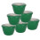 (Emerald Green) ½ Pint Plastic Steamed Pudding Basins with Lids 1