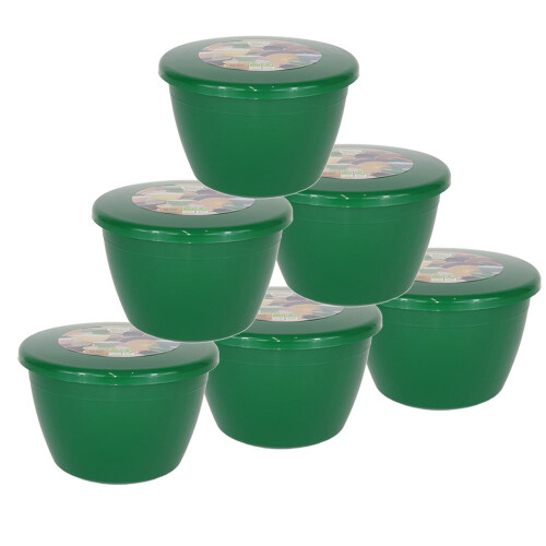 (Emerald Green) ½ Pint Plastic Steamed Pudding Basins with Lids