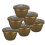 (Gold) ½ Pint Plastic Steamed Pudding Basins with Lids 1