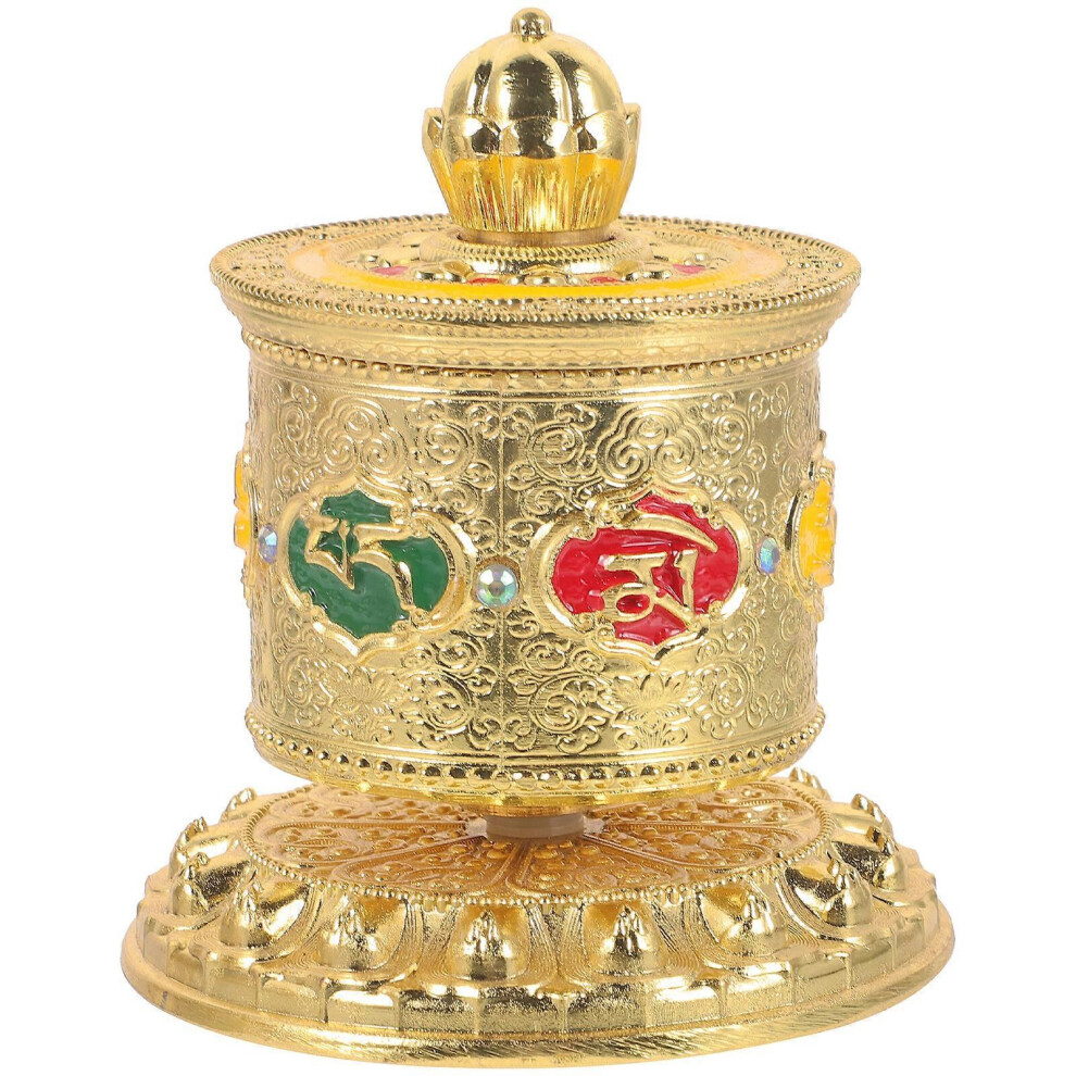 Kricely (As Show, One Size) Tibetan Prayer Wheel Meditation Tool Tibetan Prayer Wheel Car Interior Decoration