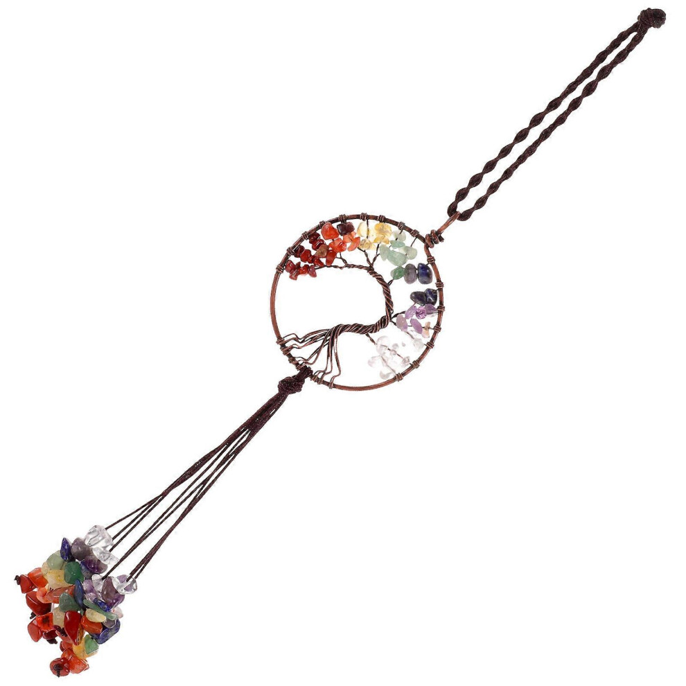 (As Show, One Size) Rearview Mirror Hanging Decor Tree Shape Car Interior Pendant Wall Decoration 5451560096333
