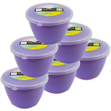(Lilac) ½ Pint Plastic Steamed Pudding Basins with Lids