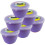(Lilac) ½ Pint Plastic Steamed Pudding Basins with Lids 1