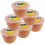 (Peach) ½ Pint Plastic Steamed Pudding Basins with Lids 1
