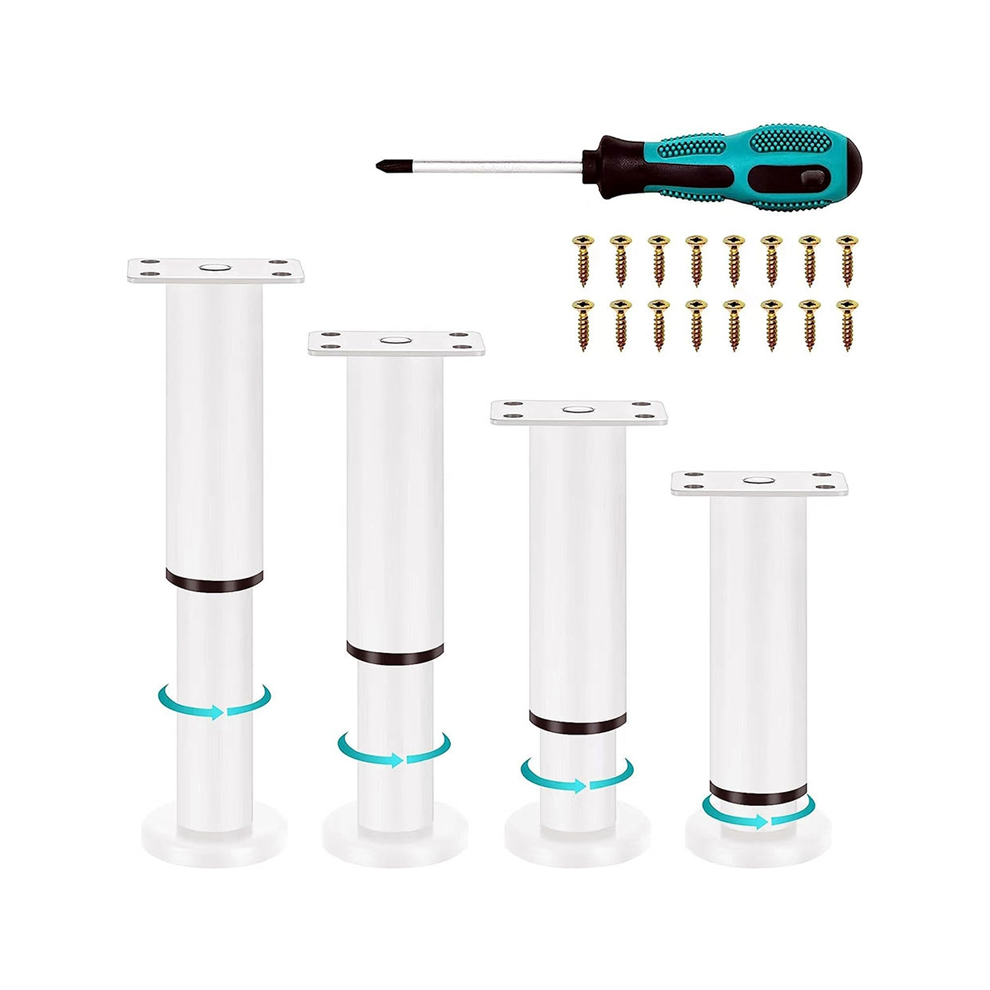 4 Piezas Patas Ajustables De Metal Mejoradas Para Muebles 4,72-7,08 Pulgadas, Repuesto Cama, Sof?, Armario, Tocador, Mesa A-image