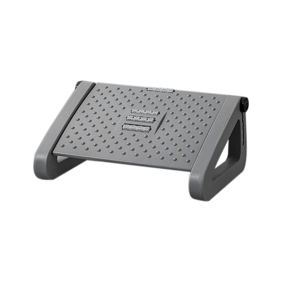 Repose-Pieds de Bureau, Tabouret Pied, Rouleau Massage Amovible, Portable, Bureau Ergonomique Gris