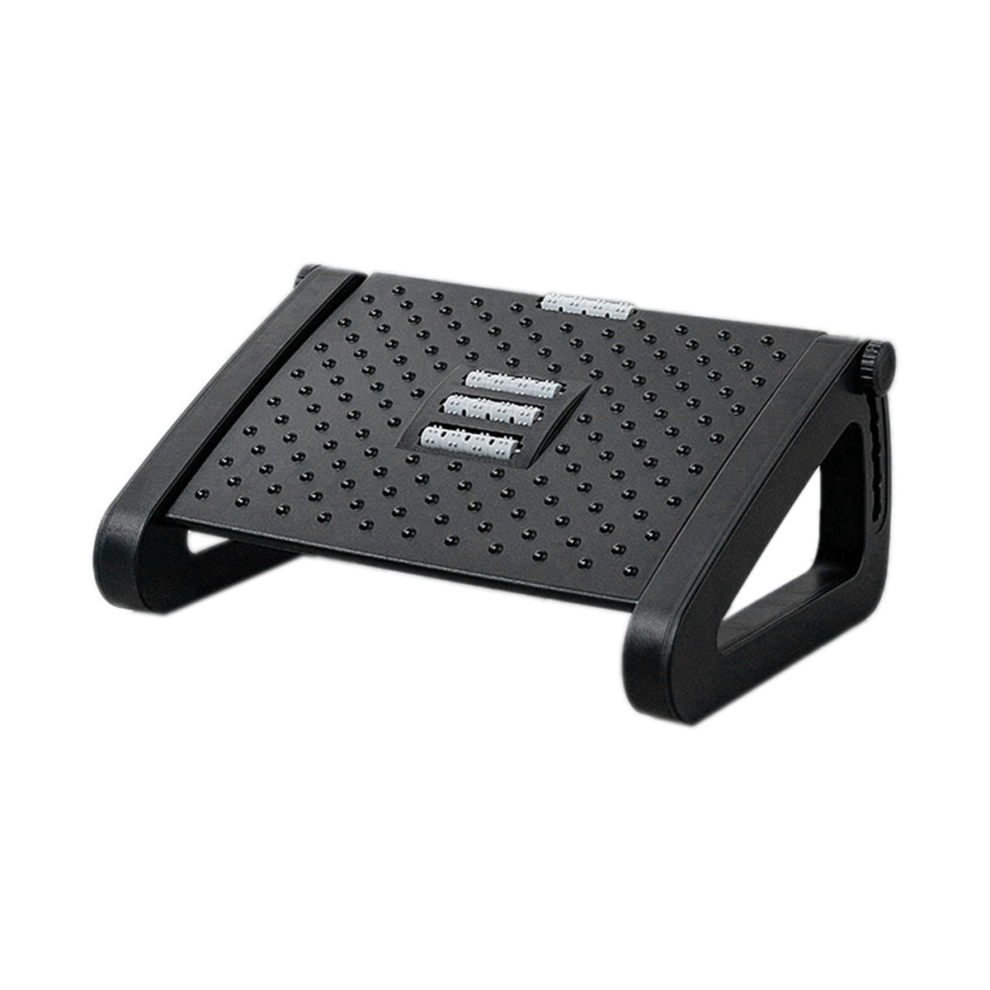 Repose-Pieds de Bureau, Tabouret Pied, Rouleau Massage Amovible, Portable, Bureau Ergonomique Noir