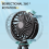 Octopusventilator, Desktop-Campingventilator, USB Oplaadbare Statiefventilator, met Lichtventilator Roze 6