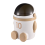 Astronaut-Themed Trash Can with Lid, Large Capacity, Light Brown 2