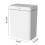 Trash Can Touchless Sensor Crevice White 4