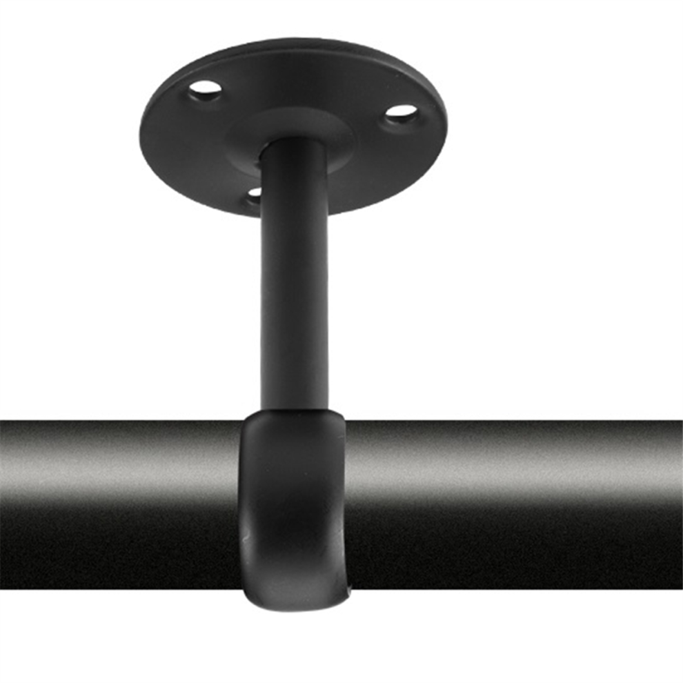 Support de au Plafond pour Tringle à Rideau Supports 1 1/4 Pouce (8 Pièces, Noir)