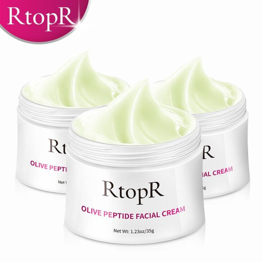 (3pcs) Rtopr Olive Peptide Firming Anti-wrinkle Cream Reduce Face Fine Lines Tighten Pores Whitening Oil Control Acne Hydrating Skin Product