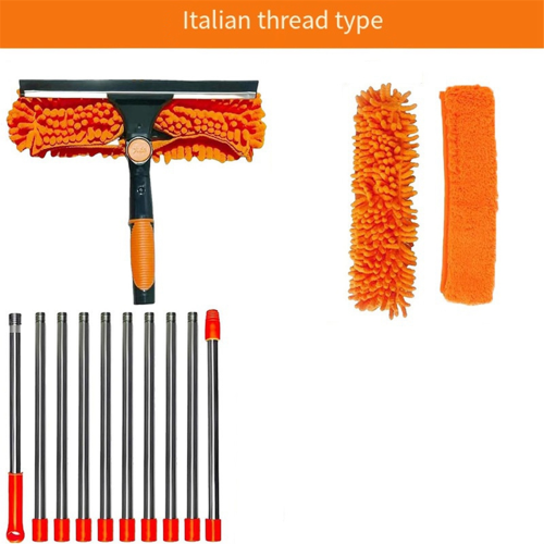 Extended Window Cleaning Kit 2-in-1 Double-Sided Glass Mop 2
