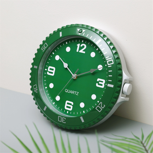 Wall clock modern design silent quartz needle wall Green 2