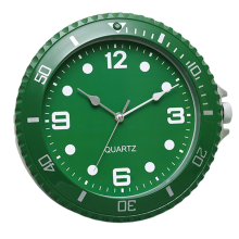 Wall clock modern design silent quartz needle wall Green