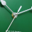 Wall clock modern design silent quartz needle wall Green 4