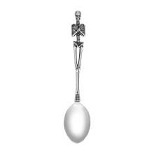 Halloweenska lyžica Skeleton Lebka Rukoväť Riad Vintage B