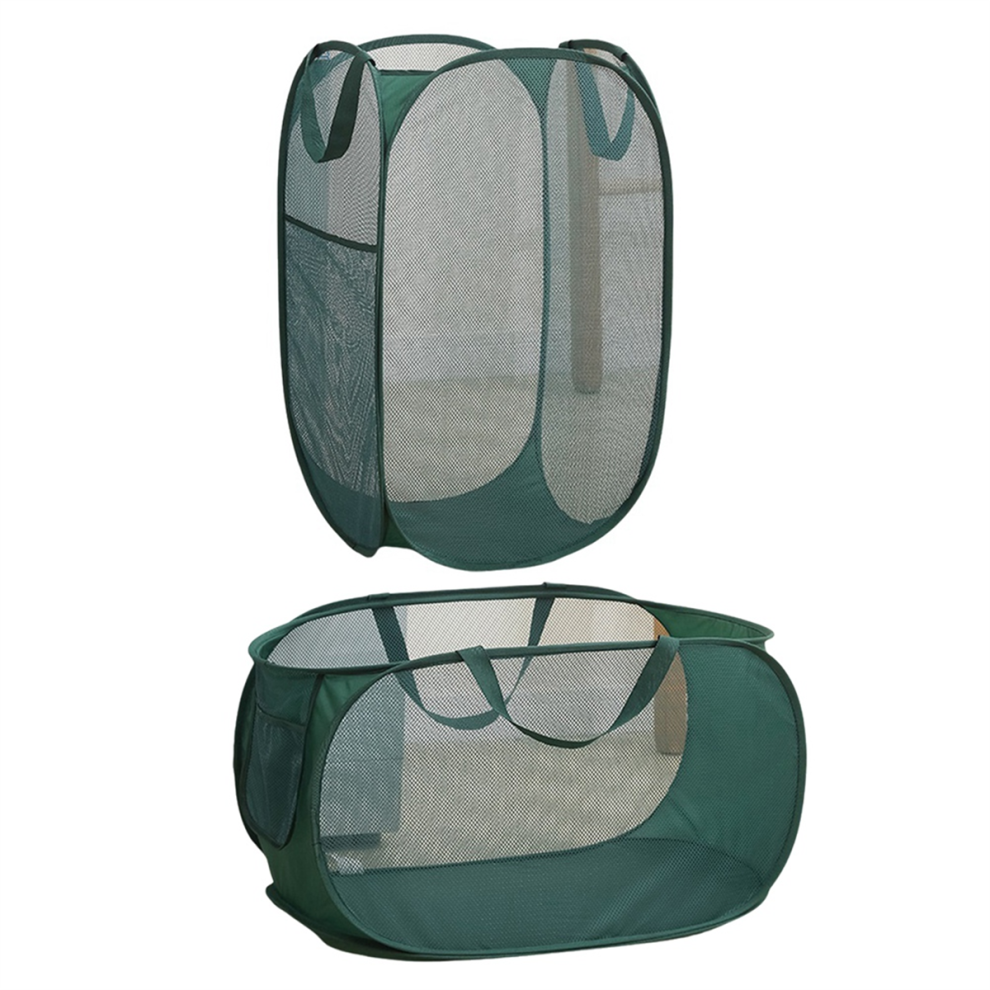 Panier à Linge de Rangement Portable Pliant Creux Sale avec Poignée Domestique