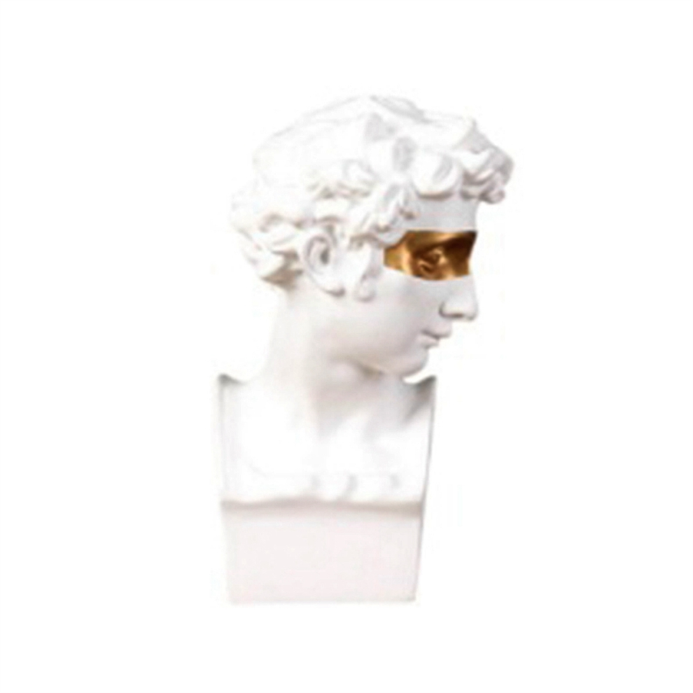 David Statue Oeuvre Caractère Résine Sculpture Bureau Ornements Portrait Figures Salon Décoration A