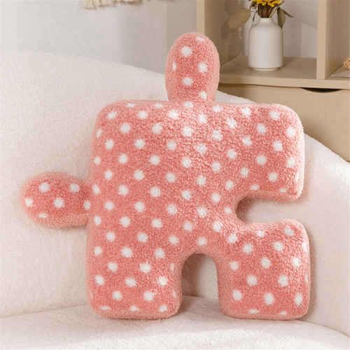 Puzzle Cushions, Polka Dot Pillows, Sofa Bed Decorations Green 2