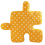 Puzzle Cushions, Polka Dot Pillows, Sofa Bed Decorations Orange 1