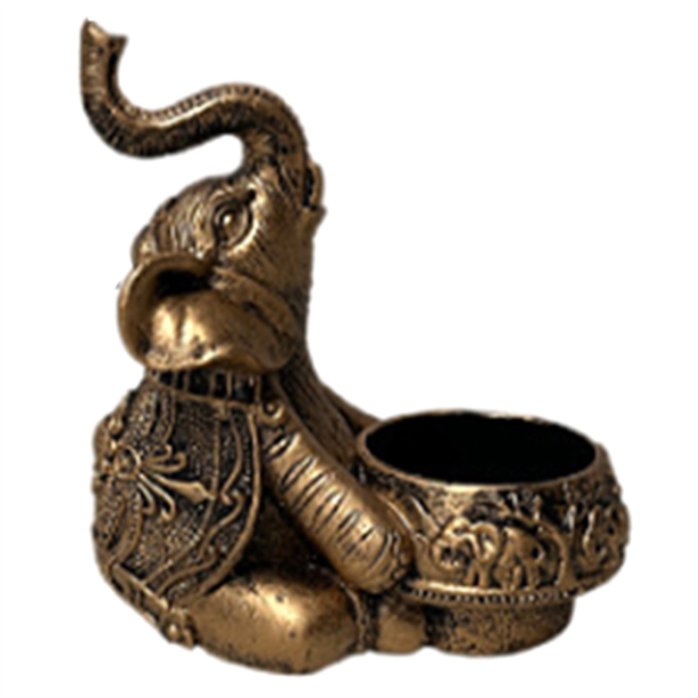 A-Or Bougeoirs Animaux Sculpture D'éLéPhant Bougeoir Photophore DéCo Petits Cadeau Porte-