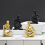 Black Thinkers Resin Statue Reading Ornament,A 9