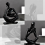 Black Thinkers Resin Statue Reading Ornament,A 4