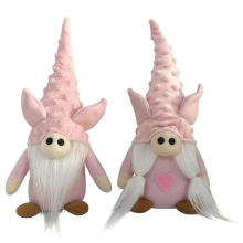 Bambole di Peluche con Gnomi, Bambola Maiale Peluche, Statuetta Rosa Decorazione Fatta A Mano Volto, per il Desktop Casa