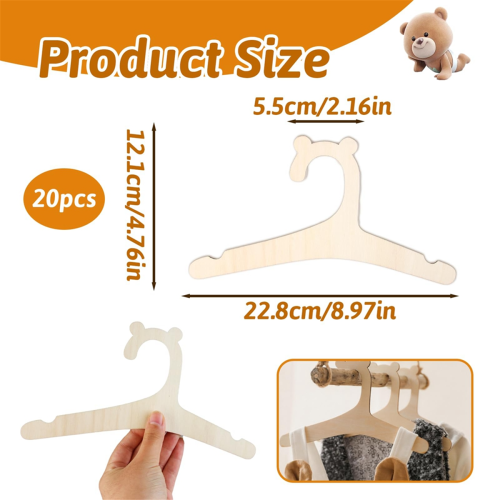 Cabides de para CriançAs, 20 Unidades Cabide Bebê Roupas 9 Polegadas Kids Baby Toddler Children , e CalçAs 2